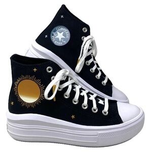 Converse Chuck Taylor All Star Move Hi Platform Celestial Black 7.5